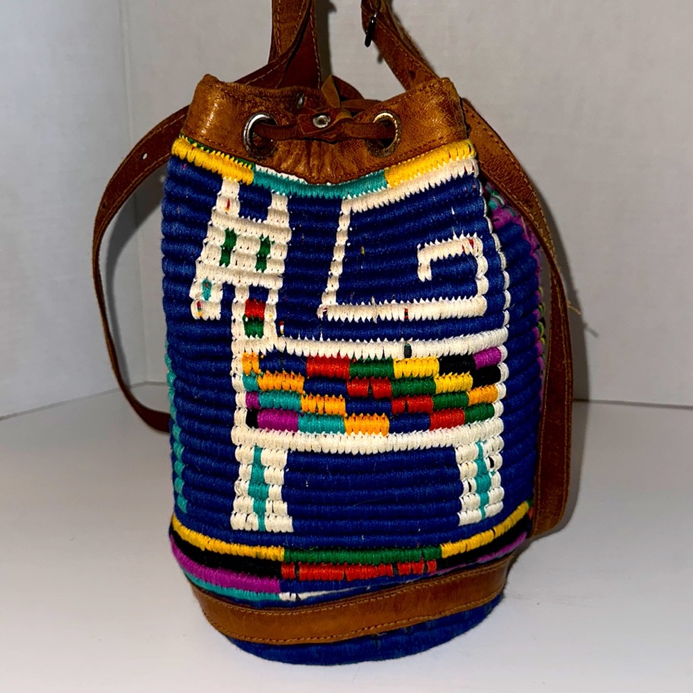 Original Vintage bucket bag southwest style Boho
